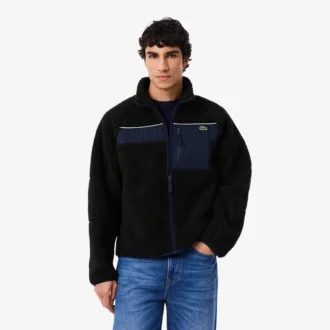Erkek Colorblock Sherpa Polar Ceket