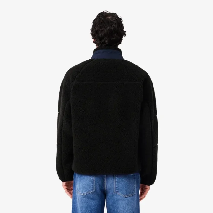 Erkek Colorblock Sherpa Polar Ceket