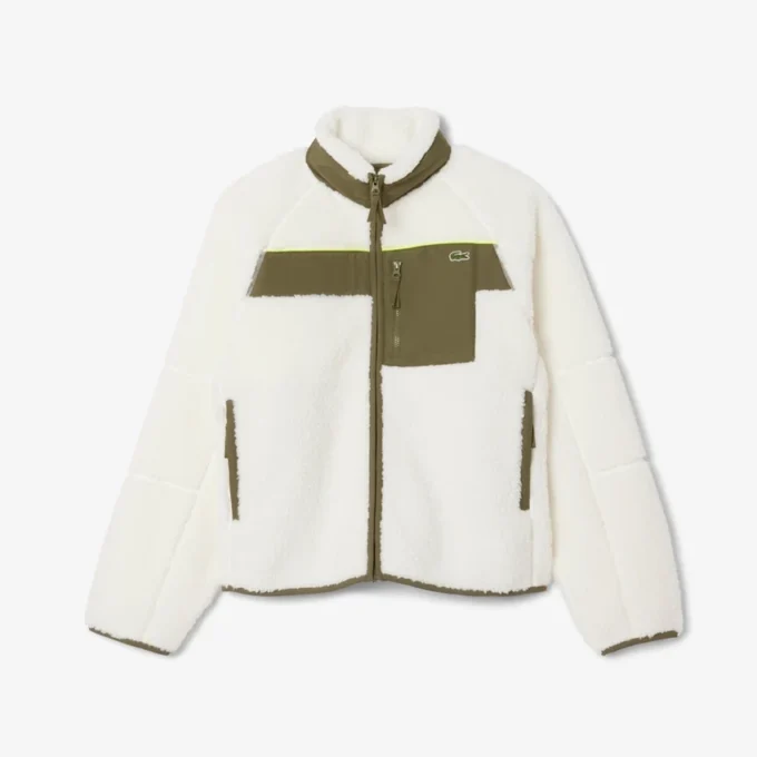 Erkek Colorblock Sherpa Polar Ceket
