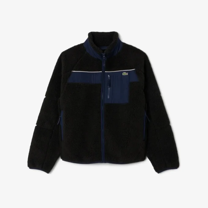 Erkek Colorblock Sherpa Polar Ceket
