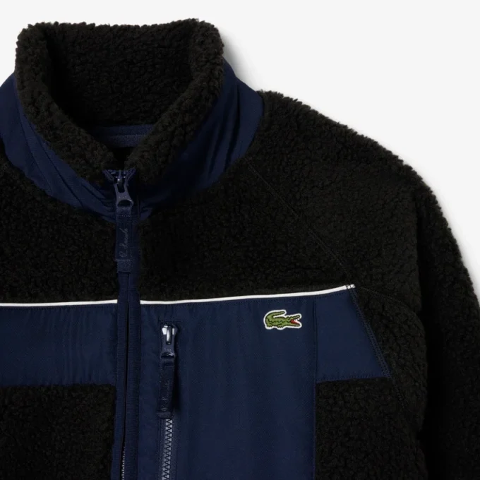 Erkek Colorblock Sherpa Polar Ceket