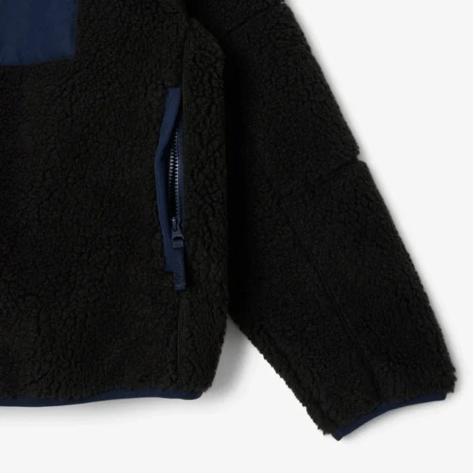Erkek Colorblock Sherpa Polar Ceket