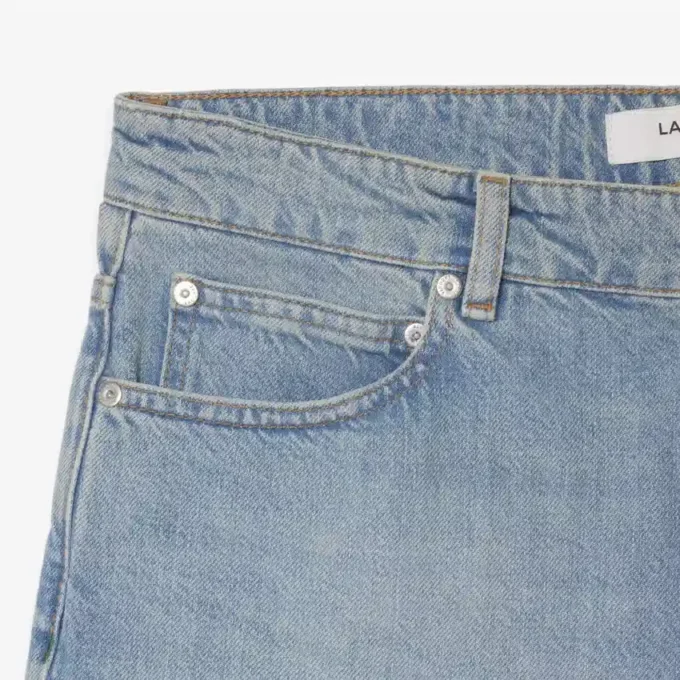 Erkek Düz Kesim Denim Şort Erkek Düz Kesim Denim Şort