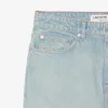 Erkek Düz Kesim Manzara Motifli Denim Kot Pantolon