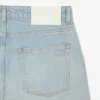 Erkek Düz Kesim Manzara Motifli Denim Kot Pantolon