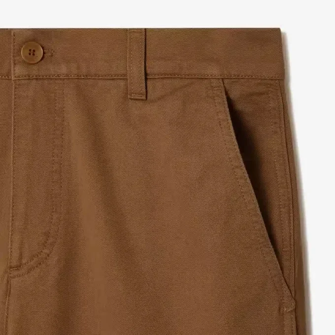 Erkek Düz Kesim Pamuklu Kargo Pantolon