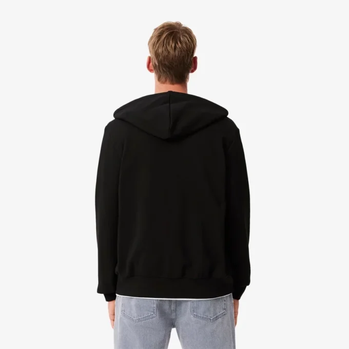 Erkek Fermuarlı Polar Kapüşonlu Sweatshirt