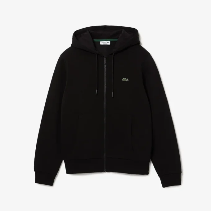 Erkek Fermuarlı Polar Kapüşonlu Sweatshirt