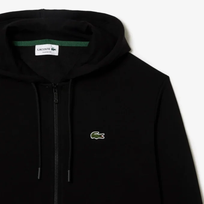 Erkek Fermuarlı Polar Kapüşonlu Sweatshirt