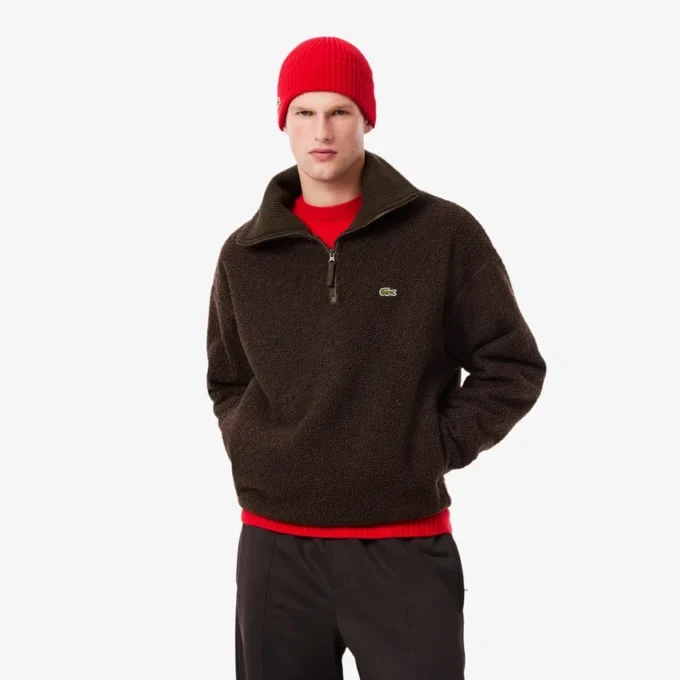 Erkek Fermuarlı Polar Sweatshirt
