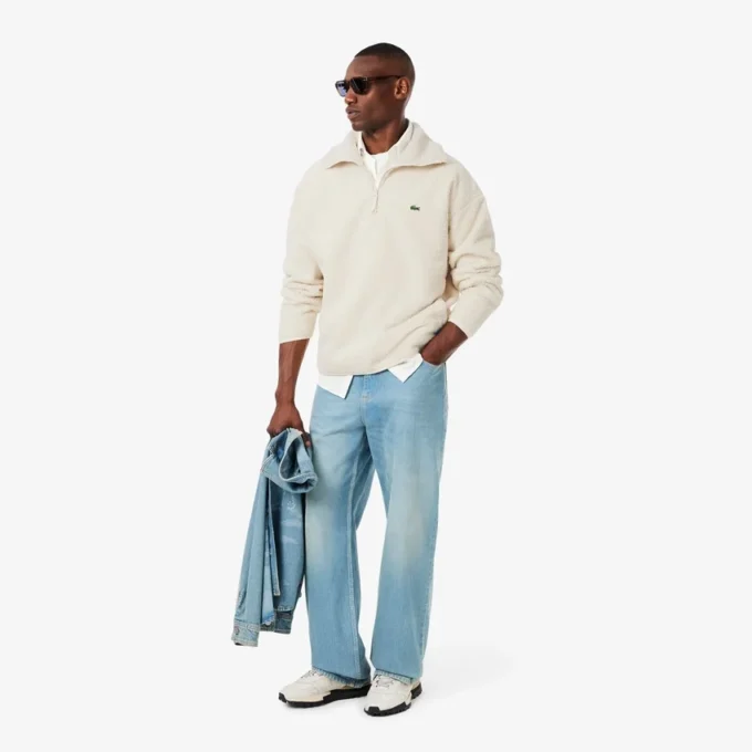 Erkek Fermuarlı Polar Sweatshirt
