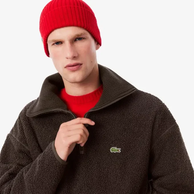 Erkek Fermuarlı Polar Sweatshirt