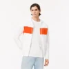 Erkek Fermuarlı Renk Bloklu Kapüşonlu Sweatshirt