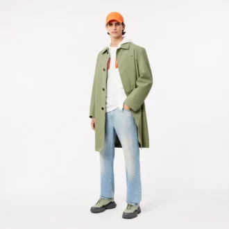 Erkek Fermuarlı Renk Bloklu Kapüşonlu Sweatshirt