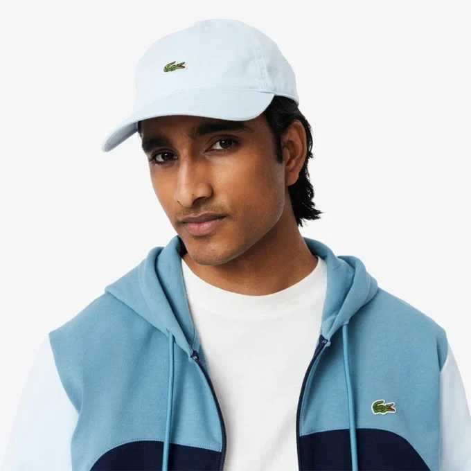 Erkek Fermuarlı Renk Bloklu Kapüşonlu Sweatshirt