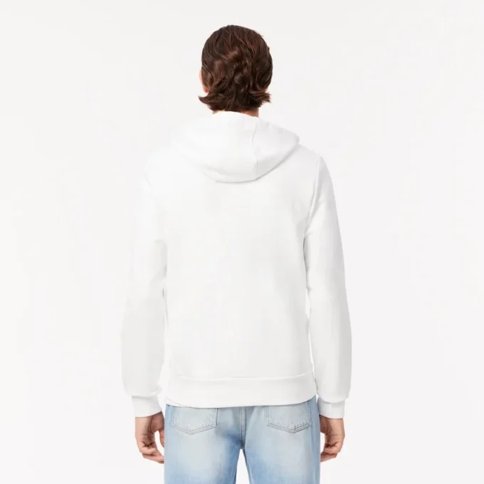 Erkek Fermuarlı Renk Bloklu Kapüşonlu Sweatshirt