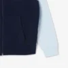 Erkek Fermuarlı Renk Bloklu Kapüşonlu Sweatshirt