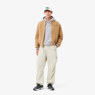 Erkek Geniş Kesim Baskılı Kapüşonlu Sweatshirt