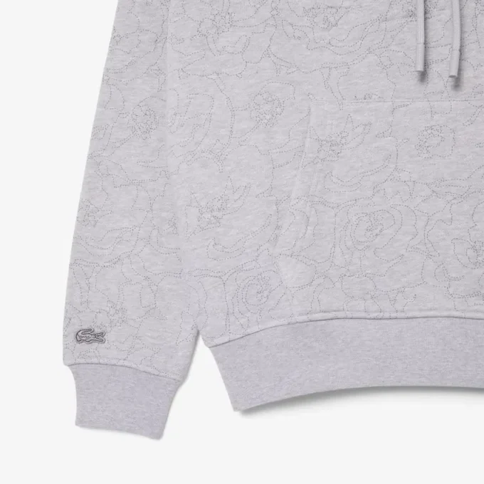 Erkek Geniş Kesim Baskılı Kapüşonlu Sweatshirt