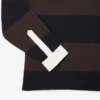 Erkek Gevşek Kesim Çizgili Rugby Polo Tişört