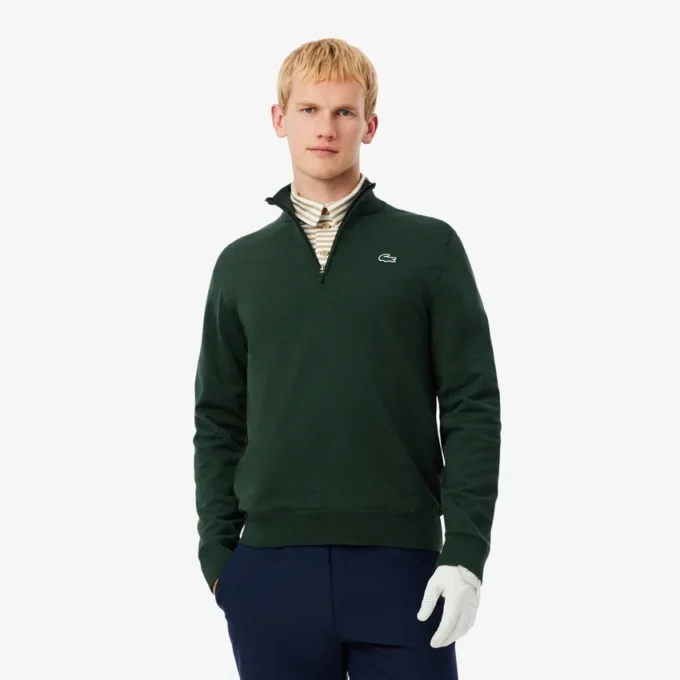 Erkek Golf Çeyrek Fermuarlı Rüzgarlık Kazak