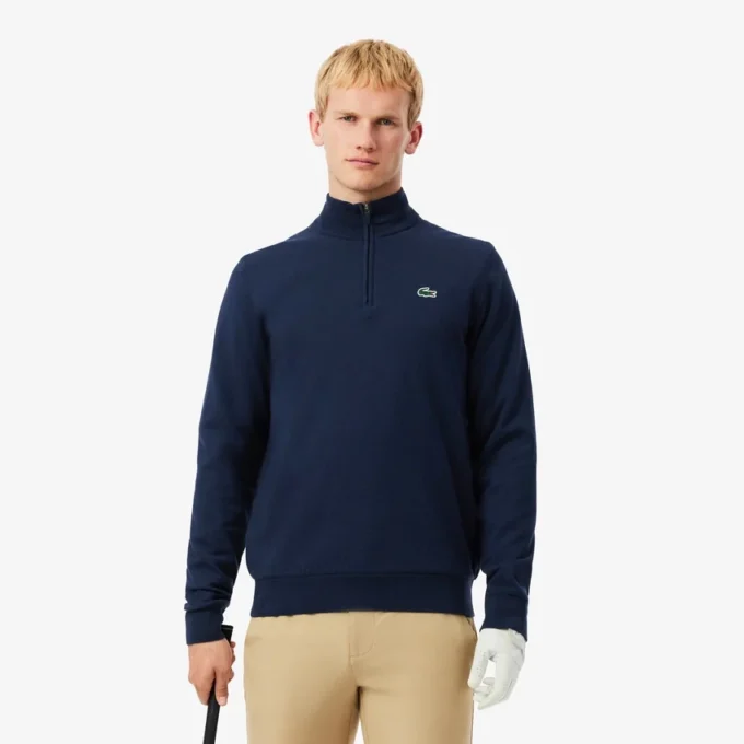 Erkek Golf Çeyrek Fermuarlı Rüzgarlık Kazak