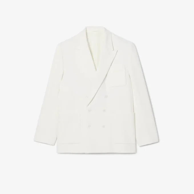 Erkek Çift Düğmeli Nakışlı Heritage Rozetli Blazer