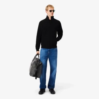 Erkek Çift Yüzlü Jersey Fermuarlı Sweatshirt