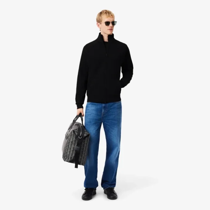 Erkek Çift Yüzlü Jersey Fermuarlı Sweatshirt