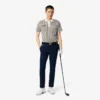 Erkek Isı Düzenleyici Çizgili Golf Polo Tişört