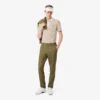 Erkek Isı Düzenleyici Çizgili Golf Polo Tişört