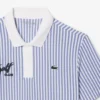 Erkek Isı Düzenleyici Çizgili Golf Polo Tişört