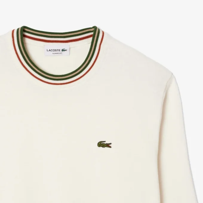 Erkek Çizgili Pamuklu Jersey Kazak