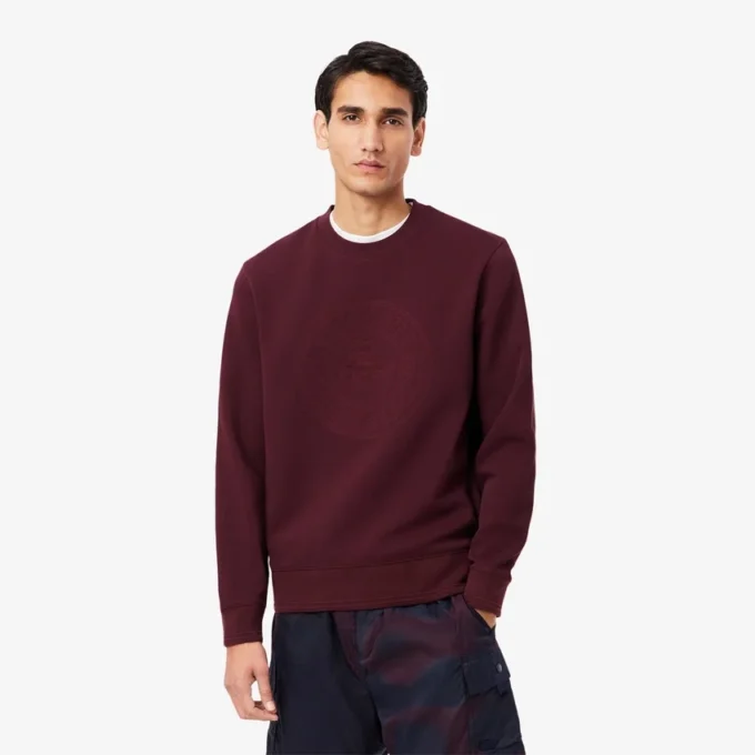 Erkek Kabartmalı Logo Piqua Sweatshirt