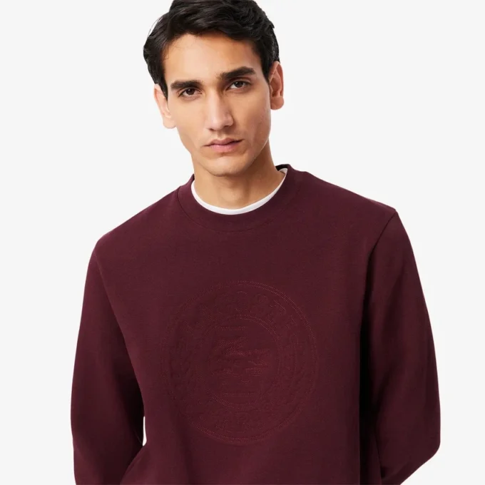 Erkek Kabartmalı Logo Piqua Sweatshirt
