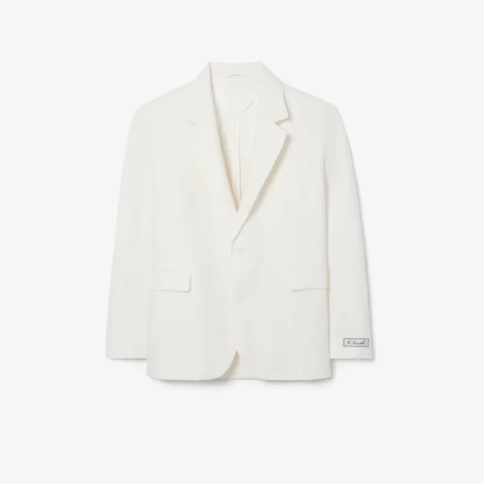 Erkek Keten Blend Blazer