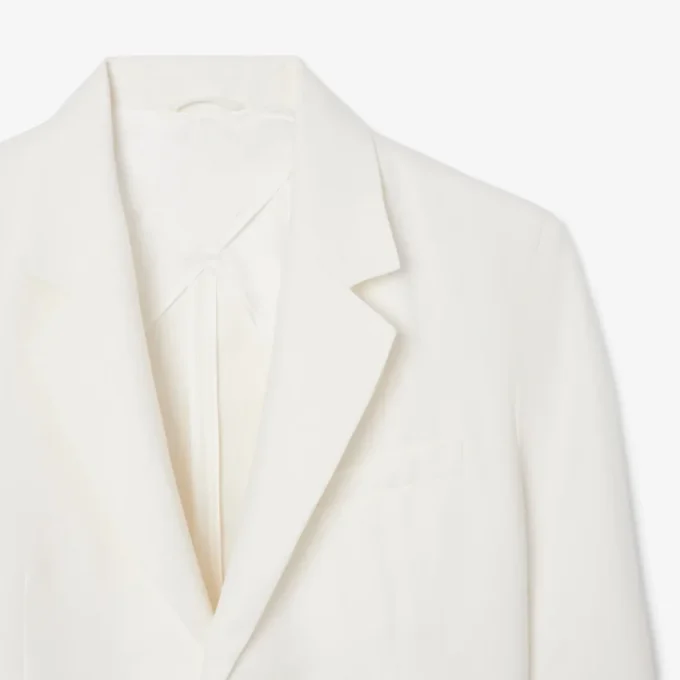 Erkek Keten Blend Blazer