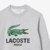 Erkek Klasik Kesim Baskılı Bisiklet Yaka Sweatshirt