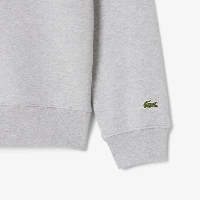Erkek Klasik Kesim Baskılı Bisiklet Yaka Sweatshirt