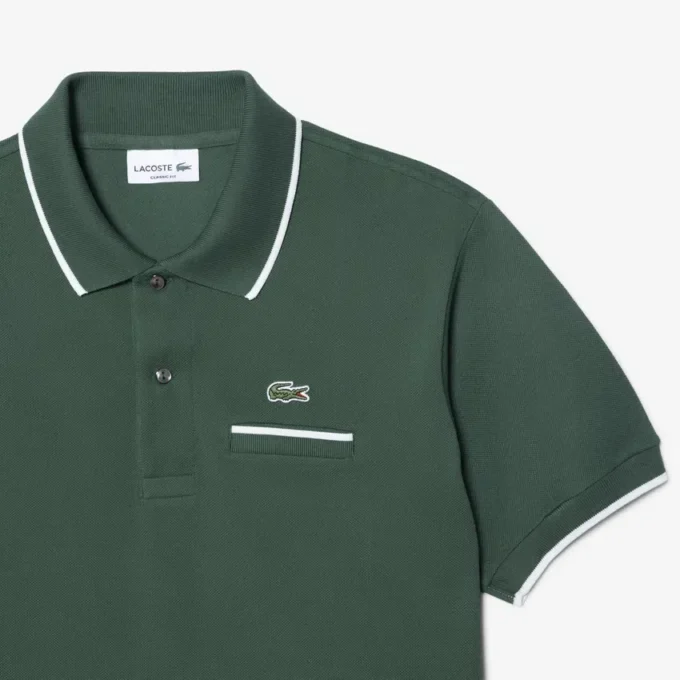 Erkek Klasik Kesim Cep Detaylı L.12.12 Polo Tişört