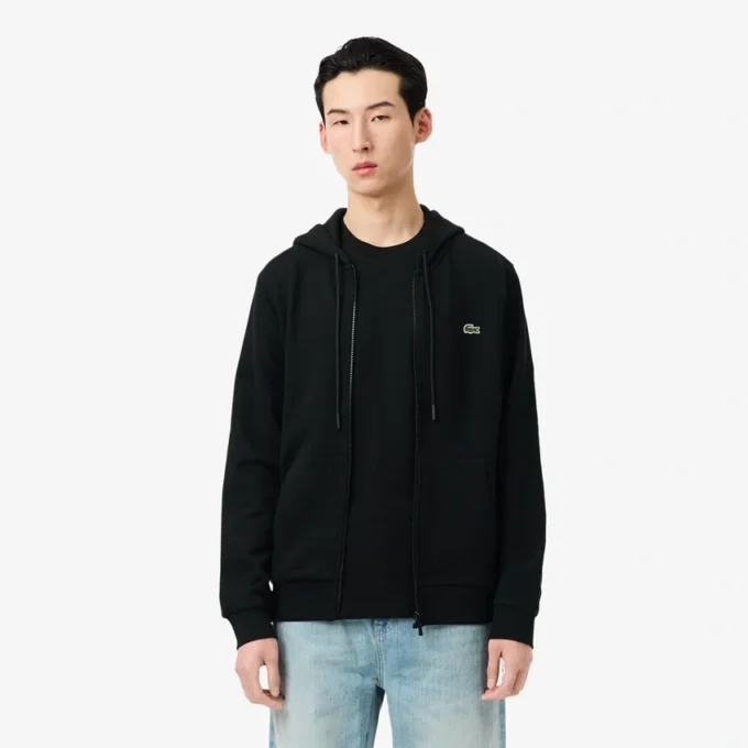 Erkek Klasik Kesim Fermuarlı Polar Sweatshirt