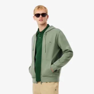Erkek Klasik Kesim Fermuarlı Polar Sweatshirt