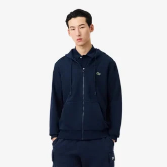 Erkek Klasik Kesim Fermuarlı Polar Sweatshirt
