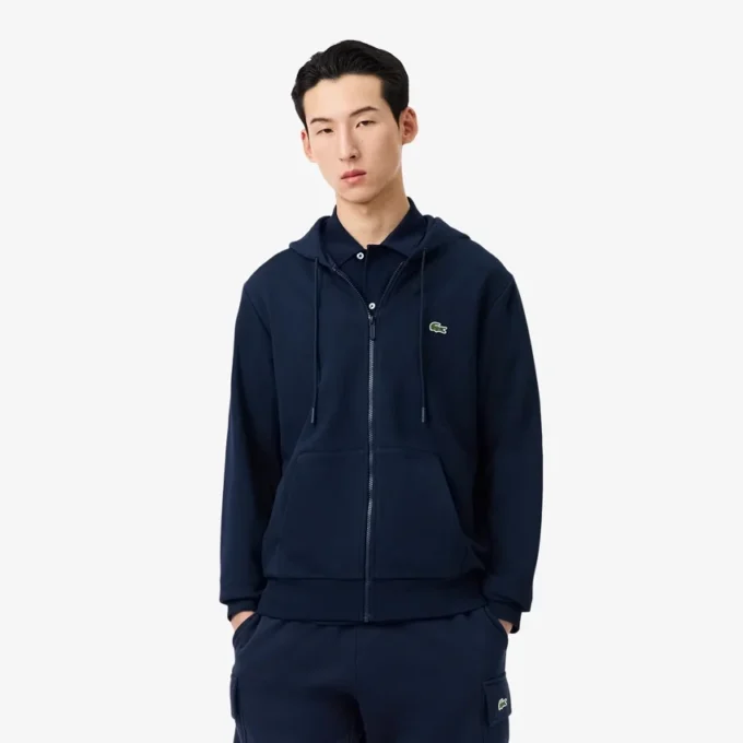 Erkek Klasik Kesim Fermuarlı Polar Sweatshirt