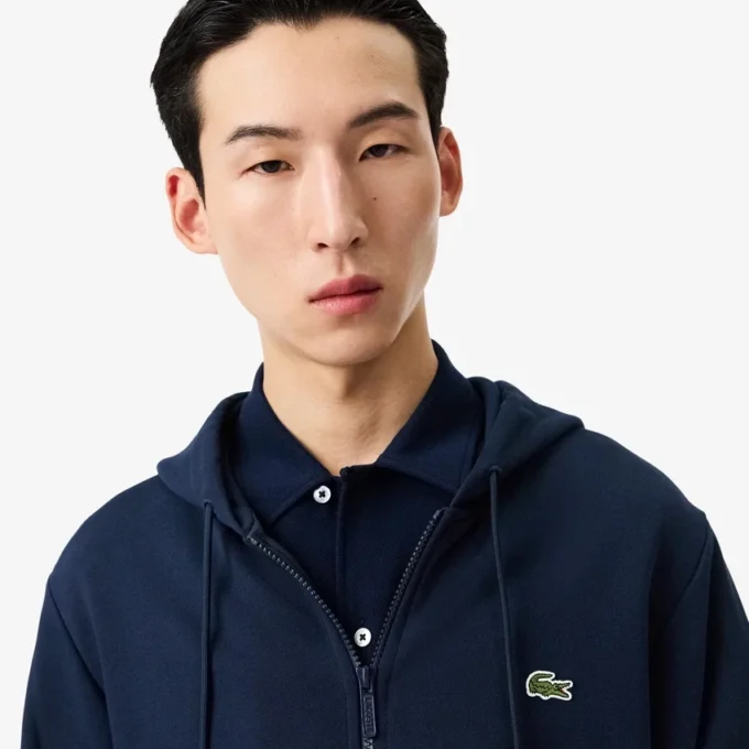 Erkek Klasik Kesim Fermuarlı Polar Sweatshirt