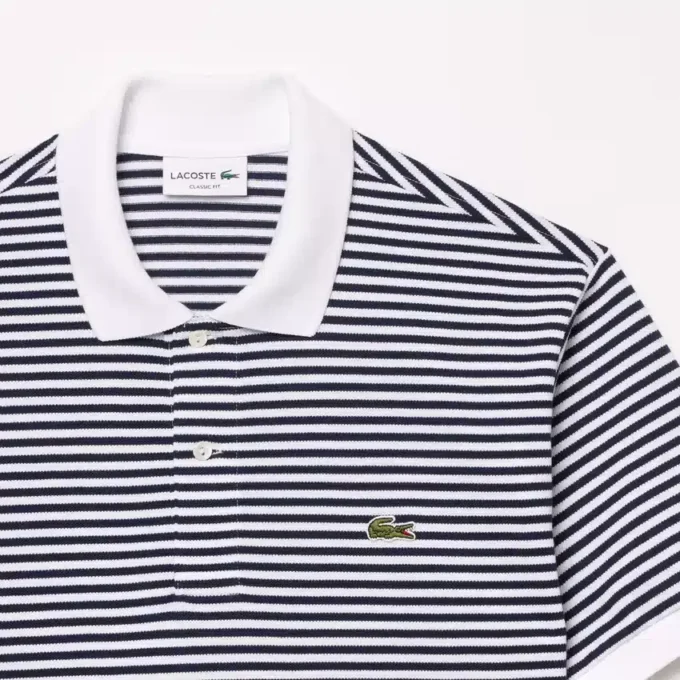 Erkek Klasik Kesim L.12.12 Çizgili Petit Piqua Polo
