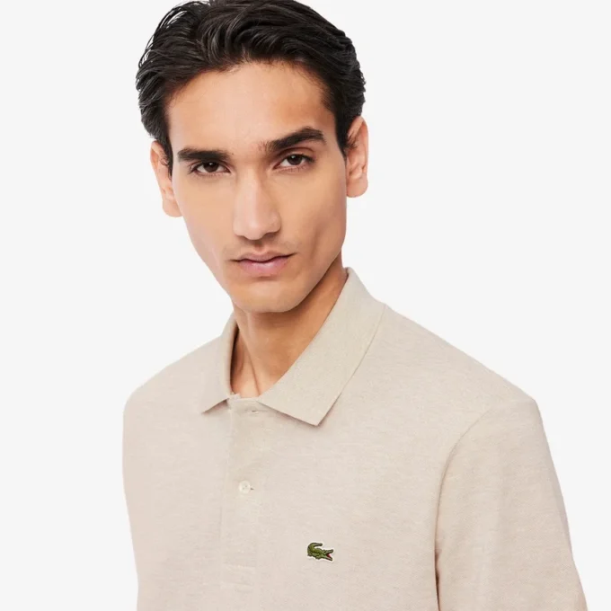 Erkek Klasik Kesim L.12.12 Melanj Polo Tişört