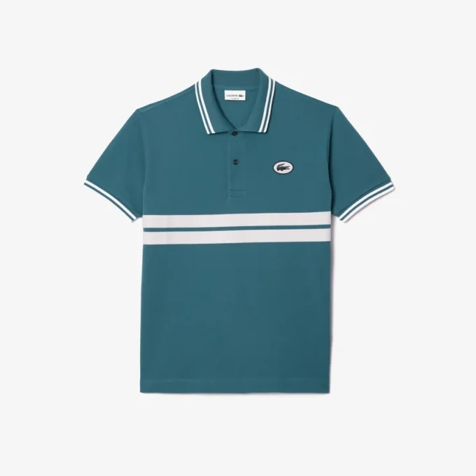 Erkek Klasik Kesim L.12.12 Rozetli Polo Tişört