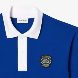 Erkek Klasik Kesim L.12.12 Rozetli Polo Tişört