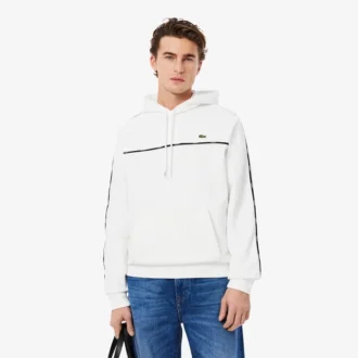 Erkek Klasik Kesim Logo Çizgili Sweatshirt